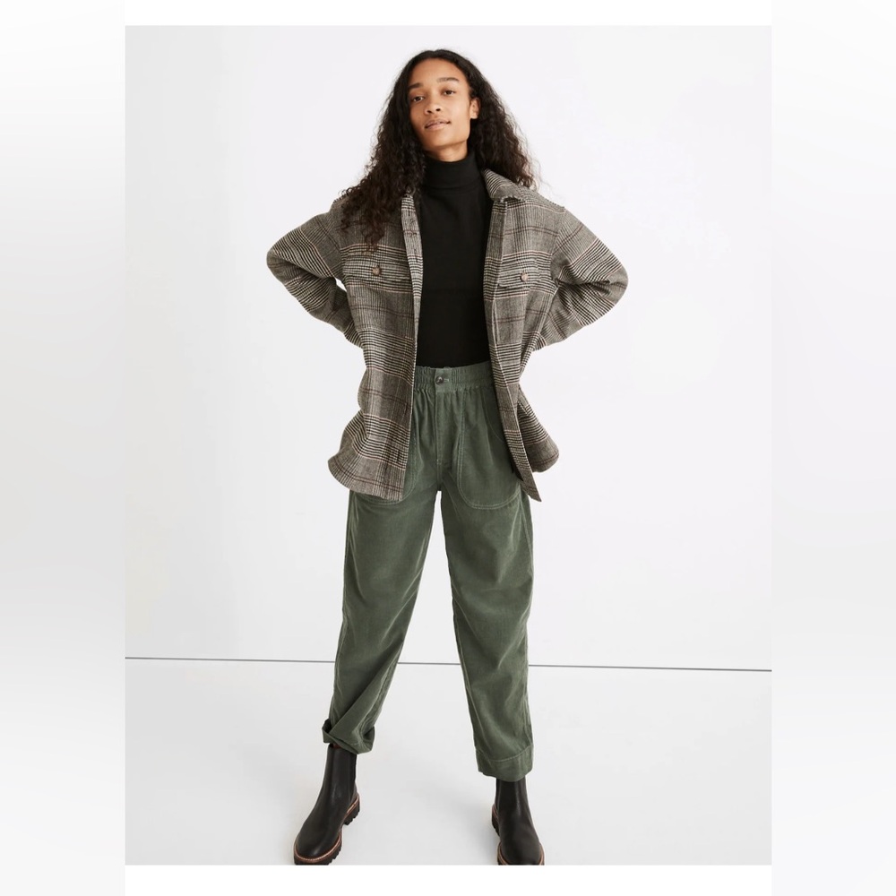 Madewell Bonded Flannel Shirt-Jacket in Cohancy Plaid